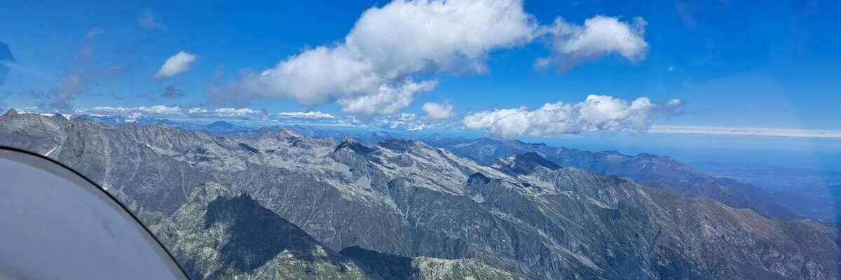 Flugwegposition um 12:32:07: Aufgenommen in der Nähe von 10080 Noasca, Turin, Italien in 3345 Meter